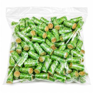 LIPTIPS Filtros de Paja de Maíz Naturales, Ecológicos y Biodegradables para Fumar Cigarros |   Verde con Blanco | Tamaño 9x20mm - Product Image 1