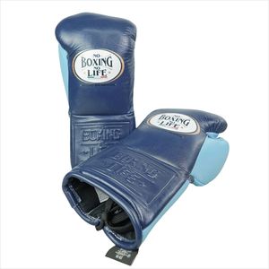 Guantes de Boxeo de Cuero Personalizados OEM, Guantes de Entrenamiento Profesional, Guantes de Sparring con Logotipo Personalizado, Azul Marino, Azul Claro, Guantes de Boxeo Profesionales - Product Image 1