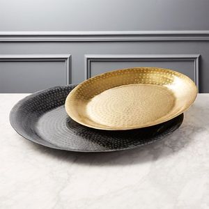 Crafted Brass Serving Tray Decorative Metal ware For Serving Snacks Fruits Desserts Tea Coffee Meals And Refreshments - Product Image 2