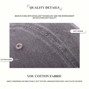 Gorras de Béisbol Personalizadas Lisas Extra Grandes, Sublimadas, Bordadas, Ajustadas, Vintage, Desgastadas, Negras, con Cierre a Presión para Hombre - Product Image 4