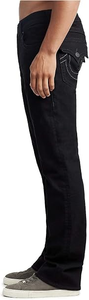 Jeans en denim pour hommes de qualité supérieure, prix de gros, logo personnalisé, coupe droite, slim fit, pantalons décontractés, OEM en gros pour hommes - Product Image 3