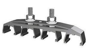 Pince de suspension de barre omnibus CMK 250A DSL pour grue EOT, poteau unique, 3 phases, support en aluminium CI, système gainé robuste - Product Image 5