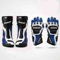 Chaussures de course en cuir pour moto, protection CE, fermeture éclair mi-mollet, équipement professionnel pour motards, respirantes, souples, légères, antidérapantes