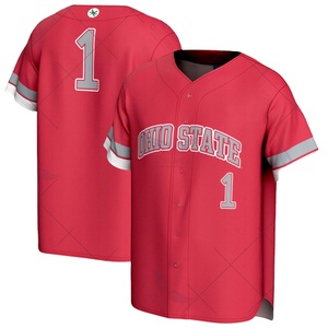 New Ohio State Buckeyes Unisex Ligero Colegiado Béisbol de alta calidad Moda Jersey - Scarlet - Product Image 1