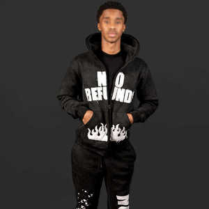 Custom Print Cotton Pullover Hooded Windrunner Outdoor Lightweight Windproof Breathable Casual Solid <b>Tracksuit</b> Sets Men - Product Image 4