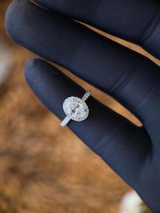 Luxury Design Diamond <b>Ring</b> with 925 <b>Silver</b> Jewelry and Oval Cut Moissanite for <b>Men</b> Women Bridal Gifts and Fine Fashion Use - Product Image 6