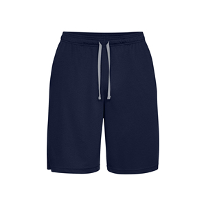 Shorts en maille pour homme, couleur unie, tissu doux, taille à cordon de serrage, coupe décontractée, vêtements de sport pour tous les jours - Product Image 5