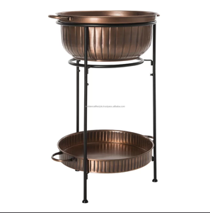 Best Selling Handmade Metal Beverage <b>Tub</b> Stand Tray Elegant Oval Drink Ambiance for Wine Beer Bar Measures Tool for Lifestyle - Product Image 5