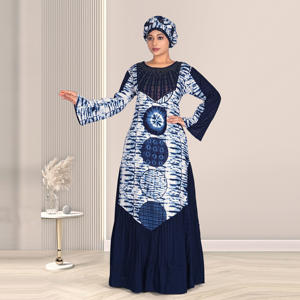 Elegante Kaftán Abaya Musulmán de Rayón con Detalles de Diamantes, Diseño Estampado, Manga Larga, Vestido Maxi Modesto de Moda de Oriente Medio - Product Image 3