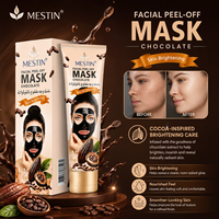 Masque facial peel-off au chocolat Nettoyage en profondeur Soin nourrissant des pores Peau éclatante Quotidien Marque privée OEM Formule personnalisée Faible MOQ