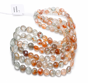 Piedras Preciosas Sueltas de Piedra Solar Natural, Forma Ovalada Lisa, para Fabricación de Joyas, Venta al Por Mayor - Product Image 1