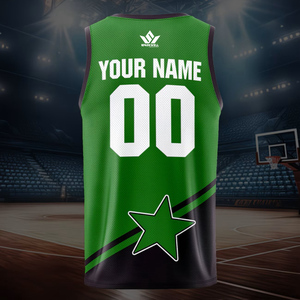 Conjunto de Uniforme de Baloncesto Personalizado, Transpirable, de Malla, Cuello en V, Sin Mangas, Sublimado, Absorbente de Humedad, Unisex para Adultos, Uniforme Deportivo para Equipo - Product Image 3
