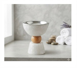 Sandalwood Incense <b>Burner</b> with Bamboo Base Religious Aromatherapy Diffuser Eco-Friendly Indian Incense All-Season Use - Product Image 1