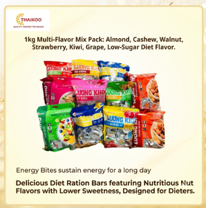 Barra Energética Mixta para un Estilo de Vida Activo 350g |   Snack Dietético de Kiwi, Fresa y Nuez, Venta al por Mayor, Marca Personalizada de Vietnam, ODM - Product Image 2