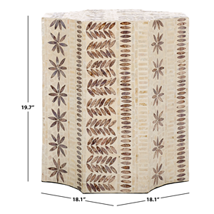 Wholesale Natural Mother Pearl Inlay Side <b>Table</b> Eco-Friendly Handmade Boho Design Durable Easy Clean Accent <b>End</b> <b>Table</b> <b>for</b> <b>Living</b> - Product Image 2