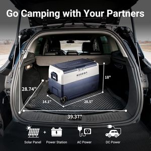 53 Quart Dual Zone Portable <b>Car</b> <b>Refrigerator</b> with APP Control and Compressor Cooling - Product Image 4