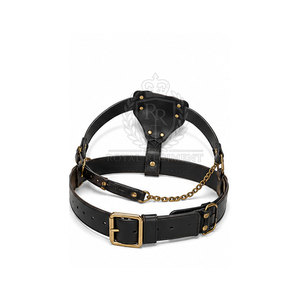 Ceinture Sam Browne en cuir élégante avec ajustement réglable, boucle classique et style décoratif pour les événements formels - Product Image 6