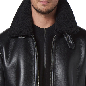 Wholesale <b>Men</b> Leather <b>Fur</b> <b>Jacket</b> Premium Winter Coat 2026 New Arrive High Quality Custom Logo OEM ODM Export Supplier Apparel - Product Image 4
