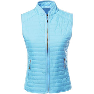 Gilet long matelassé d'hiver personnalisé sans manches pour femme, idéal pour le golf et l'équitation - Product Image 2