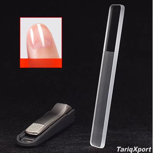 Outils de manucure et pédicure personnalisés avec impression laser, limes à ongles en verre nano double face transparentes et lavables pour le soin des ongles naturels - Product Image 6