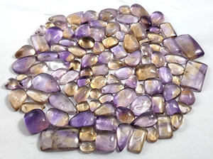 Ametrine Cabochons Natural Quartz <b>Opal</b> Crystal Gemstone Spectacular Color Loose Gemstones - Product Image 2