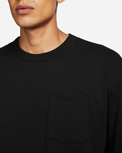 Men's <b>Long</b> Sleeve <b>Black</b> 100% Cotton O-Neck Regular Fit Casual Breathable Knitted Solid Color <b>T</b>-<b>Shirt</b> - Product Image 6