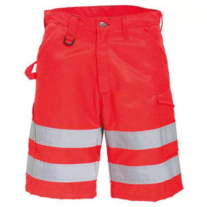 OEM 3M Reflective Hi Vis Safety Shorts 100% Cotton Multi Tool Pockets Construction Workwear Cargo Pocket Shorts - Product Image 5