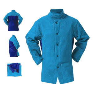 Veste de soudeur en cuir de vachette de qualité supérieure, protection robuste du corps, vêtements de travail pour la lutte contre les incendies et la construction - Product Image 4