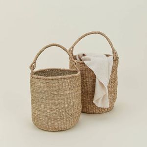 Seagrass Storage <b>Basket</b> Handmade Woven Organizer for Home Organization and Retail Display Wholesale Supplier Export Quality - Product Image 2