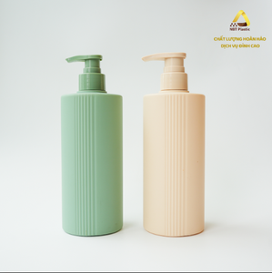 ขวดพลาสติกทรงกระบอกพร้อมปั๊มโฟม HDPE ขนาด500มล. บรรจุภัณฑ์สกินแคร์พลาสติกเปล่าจากพลาสติก NBT - Product Image 2