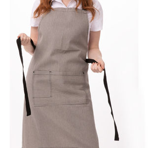 Nouvel arrivage : Tablier de chef en coton et polyester de qualité supérieure, dernier design avec tissu en toile, prix de gros - Product Image 3