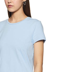 Camiseta de Manga Corta con Cuello Redondo para Mujer, Nueva Llegada, Verano, 100% Algodón, Transpirable, Informal - Product Image 3