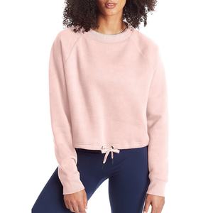 2024 High Quality Sweatshirts Custom Logo Cotton <b>Fleece</b> Heavy Weight Pullover Sweatshirt Lounge <b>Sweater</b> for Women - Product Image 5