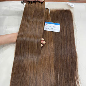 Nouveauté 2026 : Lots de Cheveux Raides Brun Châtain – Article Indispensable – Extensions de Cheveux Humains Lisses et Soyeux – Tissage de Cheveux Brun Châtain - Product Image 1