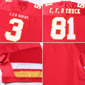 Nouveau style de maillot de football américain imprimé, 100% polyester, manches courtes, logo sur le devant, évacuation de l'humidité, personnalisable, équipe nationale - Product Image 6