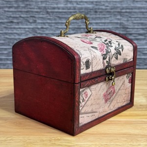 Heritage Style Floral Storage <b>Box</b> Perfect For Treasured <b>Memories</b> Accessories And Gifting Purpose Use Handcrafted From India - Product Image 4
