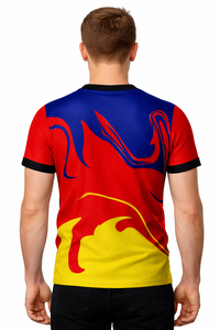 Maillot de football pour homme en polyester de qualité supérieure, col en V, vêtements de sport, couleur et motif du tissu personnalisés, uniforme de football. - Product Image 3