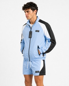 ชุดเซ็ตเสื้อแจ็คเก็ตฮู้ดกันลมแบบสั้นคุณภาพสูง ดีไซน์ทันสมัย กางเกงขาสั้น น้ำหนักเบา สวมใส่สบาย ชุดออกกำลังกายแบบสั่งทำได้ - Product Image 3