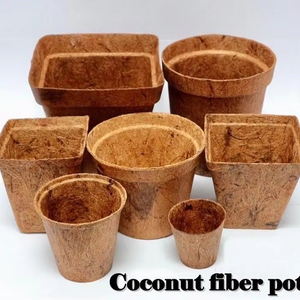 Pot en fibre de coco naturelle 100% biologique, écologique, léger, durable, biodégradable, suspendu, OEM, marque privée - Product Image 1