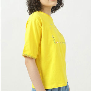 Camiseta Premium para Mujer, 100% Algodón, Transpirable, Cuello Redondo, Estilo Casual de Verano, Ecológica, Venta al Por Mayor - Product Image 4