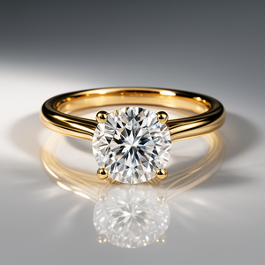 Elegant Design 14k Rose Gold Engagement <b>Ring</b> Classic Proposal <b>Ring</b> With Round Cut Moissanite Diamond Wedding Jewelry Gift - Product Image 2
