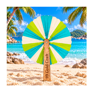 Nouvelle tendance 2026 : Éventail artisanal en feuille de coco du Vietnam, accessoire naturel fait main pour mariages tropicaux, festivals et marchés - Product Image 3