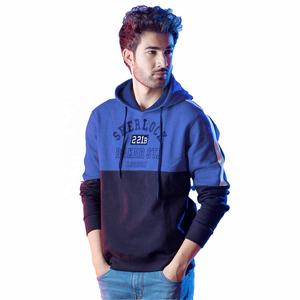 เสื้อสวมหัวผ้าฟลีซสองโทนสีสำหรับผู้ชายทรงพอดีตัวปกติแนวสตรีทสำหรับผู้ชายมีให้เลือกหลายขนาดและหลายสี - Product Image 5