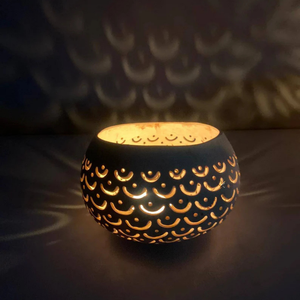 Portavelas y Portavelas de Té 100% Artesanal, Ecológico, de Cáscara de Coco Natural para Decoración de Pascua en el Hogar, Restaurantes y Hoteles - Product Image 2