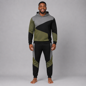 Chándal de Invierno para Hombre con Capucha de Alta Calidad, Diseño 2 en 1, Secado Rápido, Logotipo Personalizado, Felpa de Algodón Suave, Reversible - Product Image 1