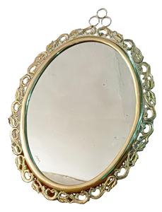 กรอบรูปทองเหลืองโบราณพร้อมกระจกตั้งโต๊ะสำหรับโรงแรม งานแต่งงาน และโอกาสอื่นๆ - Product Image 2