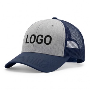 Custom Woven Patch Vintage Trucker <b>Cap</b> Nylon Front Panel Nylon Mesh Back Wholesale OEM Private Label For Summer Outdoor Wear - Product Image 1