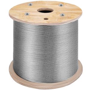 Cavo in Acciaio Inossidabile 316 1/8'' 1x19, Fune Metallica 150M/500FT per Ringhiere, Coperture e Trasporto - Product Image 6