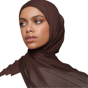 Plain Cotton Hijab for Women Soft Breathable Lightweight Islamic Headscarf Muslim Scarf Bulk - Product Image 6