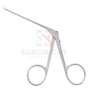 Pinces Hough Alligator à angle droit et gauche en acier inoxydable, instrument otologique pour une préhension précise des oreilles par SurgiRight - Product Image 1